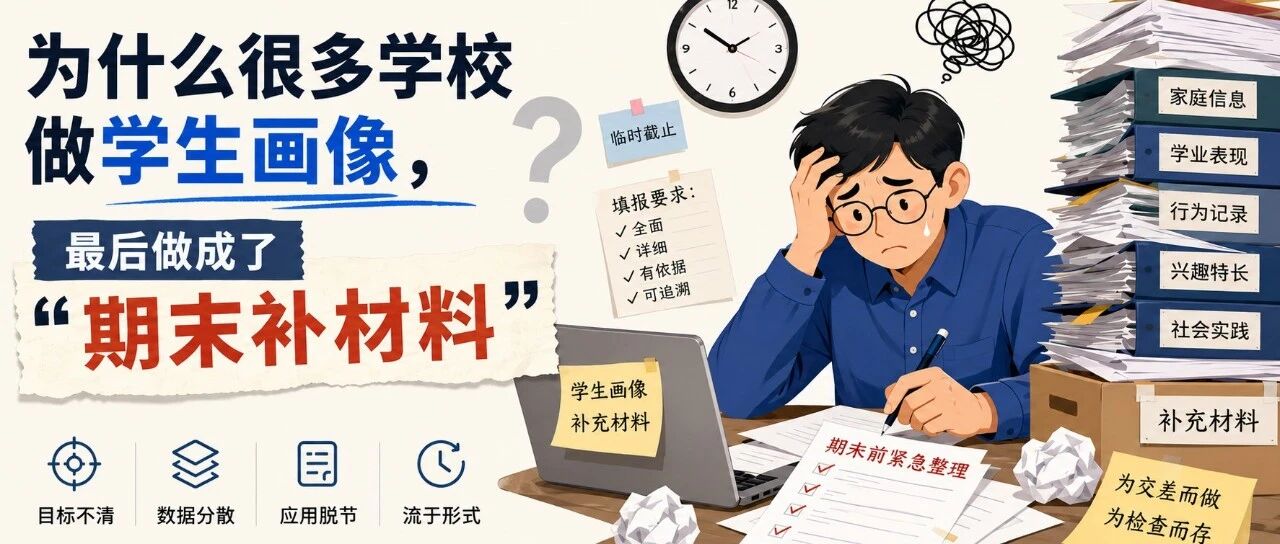 为什么很多学校做学生画像，最后做成了“期末补材料”？
