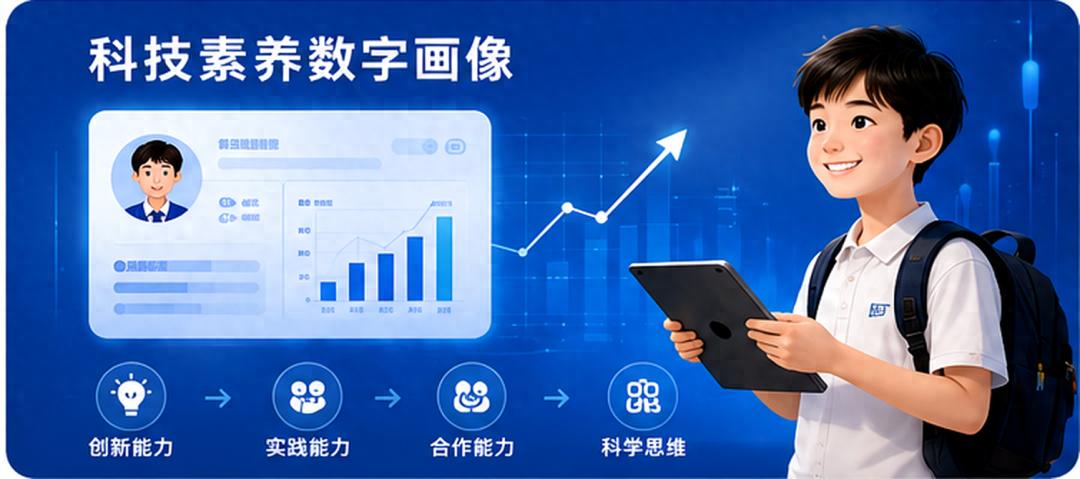 科技素养数字画像示意图